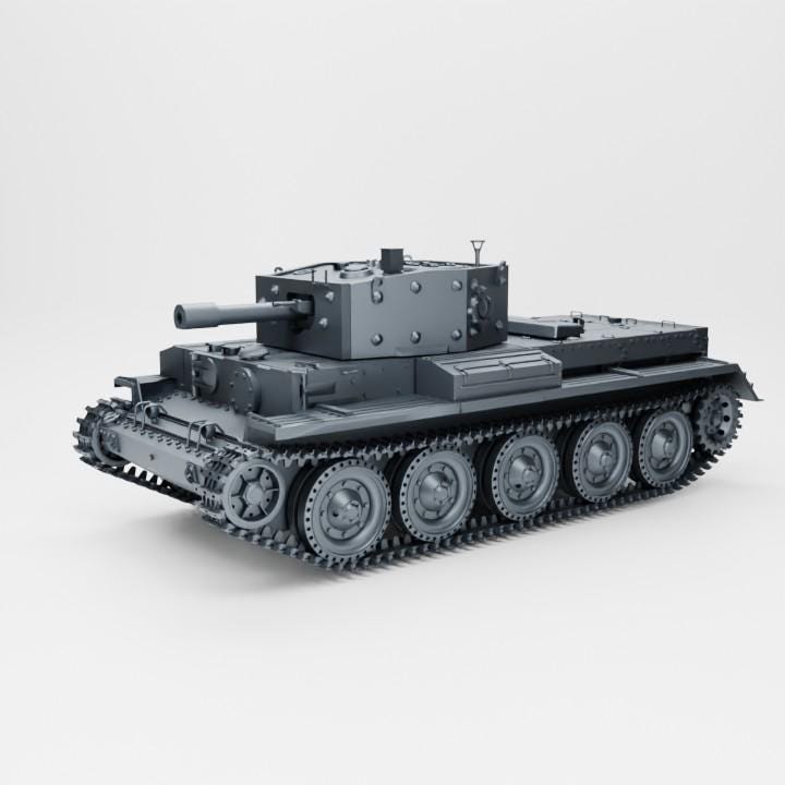 British Centaur Tank – 3D Printed WWII Resin Miniature