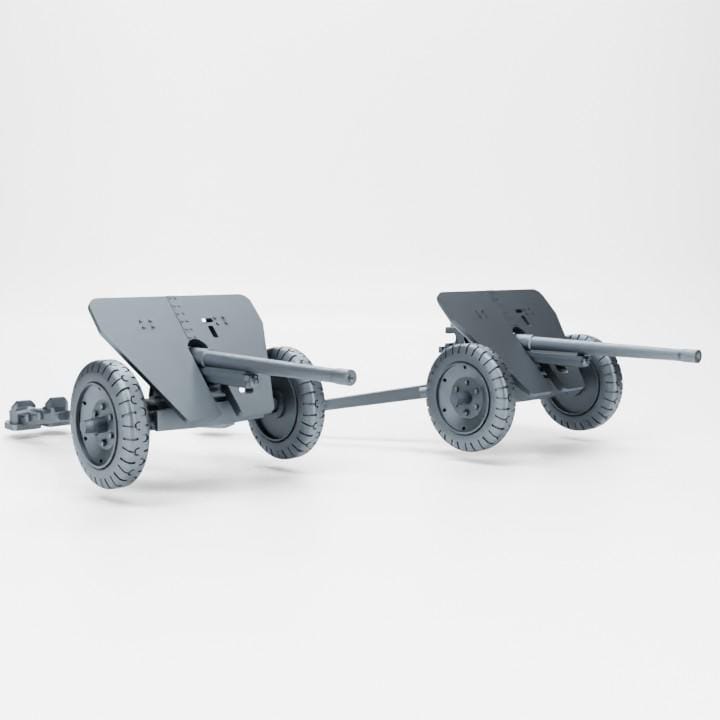 Battlegroup Imperial Japan Type_1_47mm Set of 2  Howitzer (Japan WW2) Various Scales