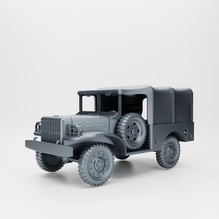 Dodge WC51-52 – D-Day Variant | WWII  | High-Detail 3D Printed Resin Miniature (Multiple Scales)