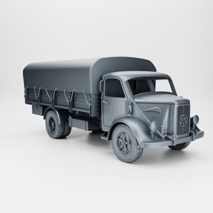 Bianchi Miles Truck: 3D Printed Resin Miniature - WWII Italy