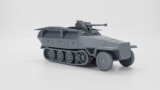 Halftrack Panzerspähwagen 251-7: WW2 German Resin Miniature