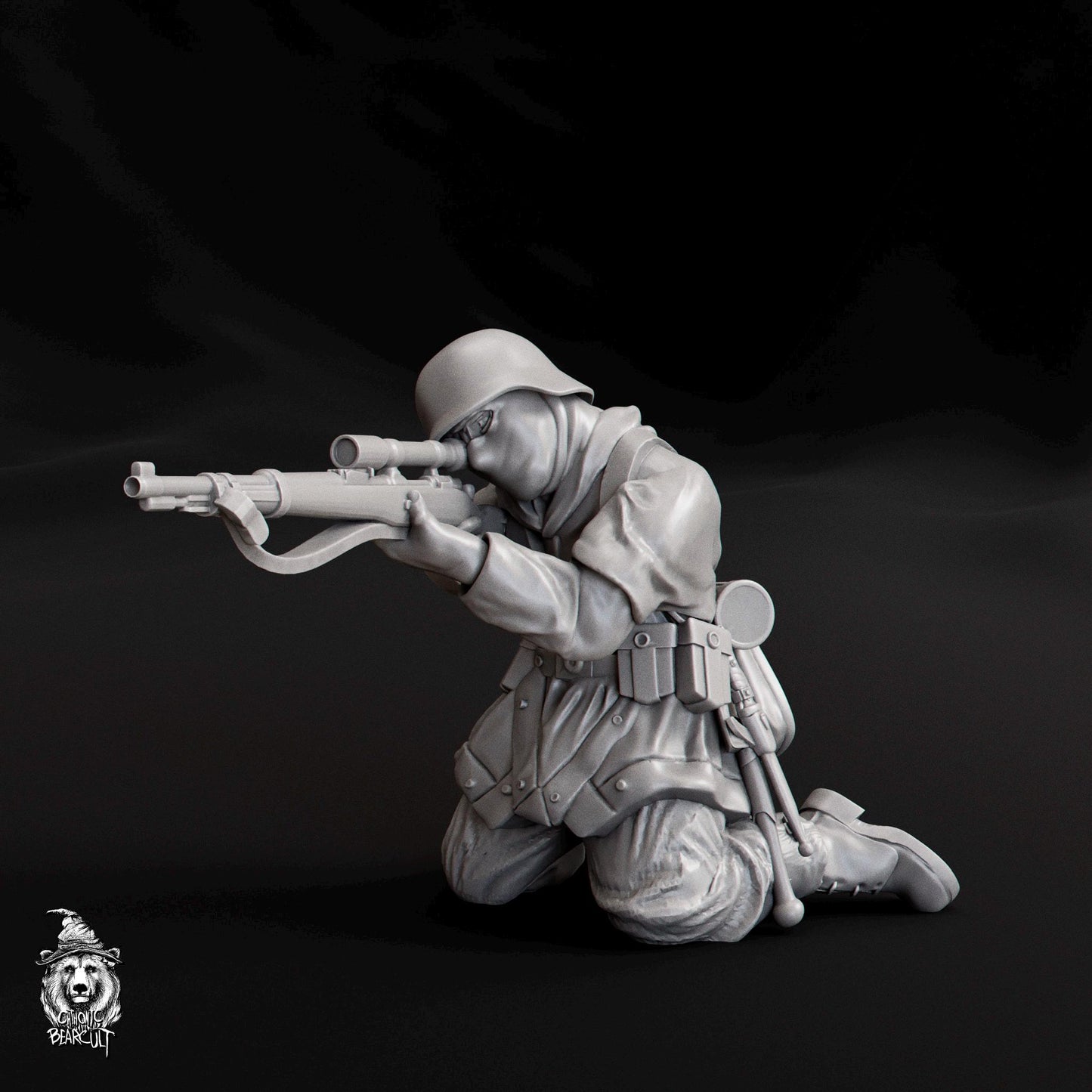 28mm Miniature Assault Pioneers | Mortar, Flamethrower, Sniper Team (3D Printed)