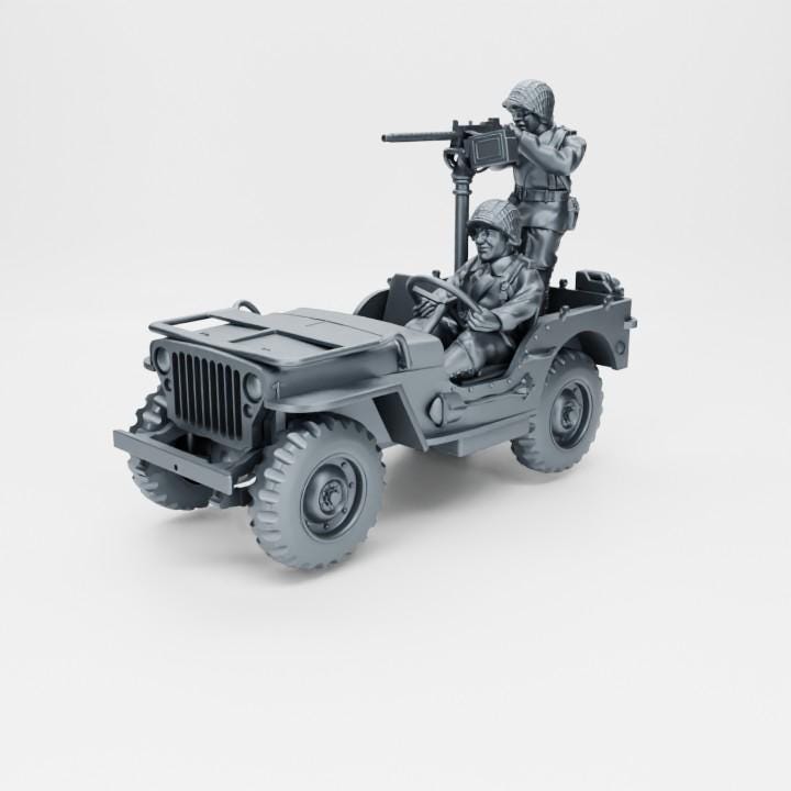 WW2 Jeep Willys 4x4 | 28mm 3D Printed Miniature