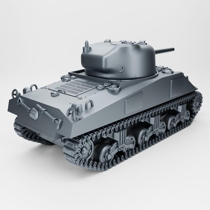 Sherman ‘Rhinoceros’ – WWII Bulldozer Variant | High-Detail 3D Printed Resin Tank | Multiple Scales for Wargaming & D-Day Dioramas