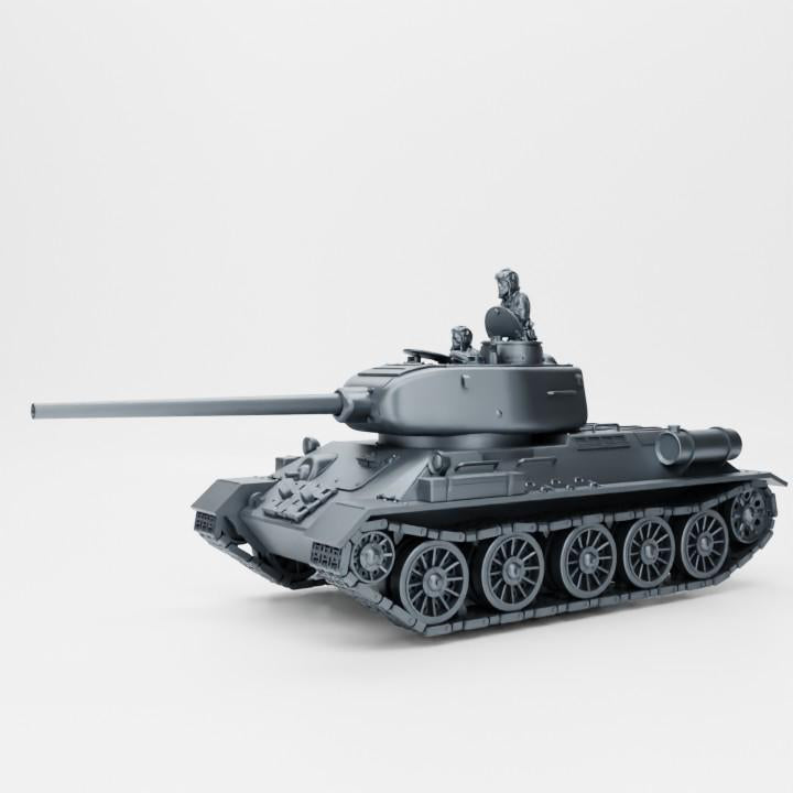 Soviet T34-85 Medium Tank (late War Fall of Berlin)  (USSR) (Soviet, WW2) Various Scales BA