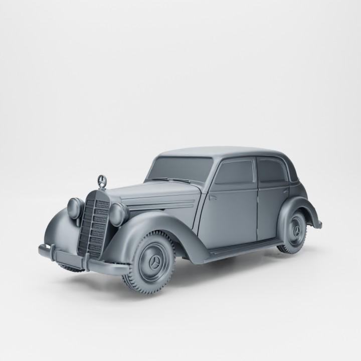 Mercedes 170 V (Mercedes W136) (Germany) – 3D Printed Resin Miniature | Highly Detailed WWII Vehicle | Multiple Scales