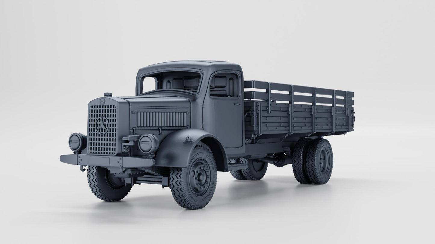 Mercedes-Benz L4500 (Germany, WW2) – 3D Printed Resin Miniature | Highly Detailed WWII Vehicle | Multiple Scales