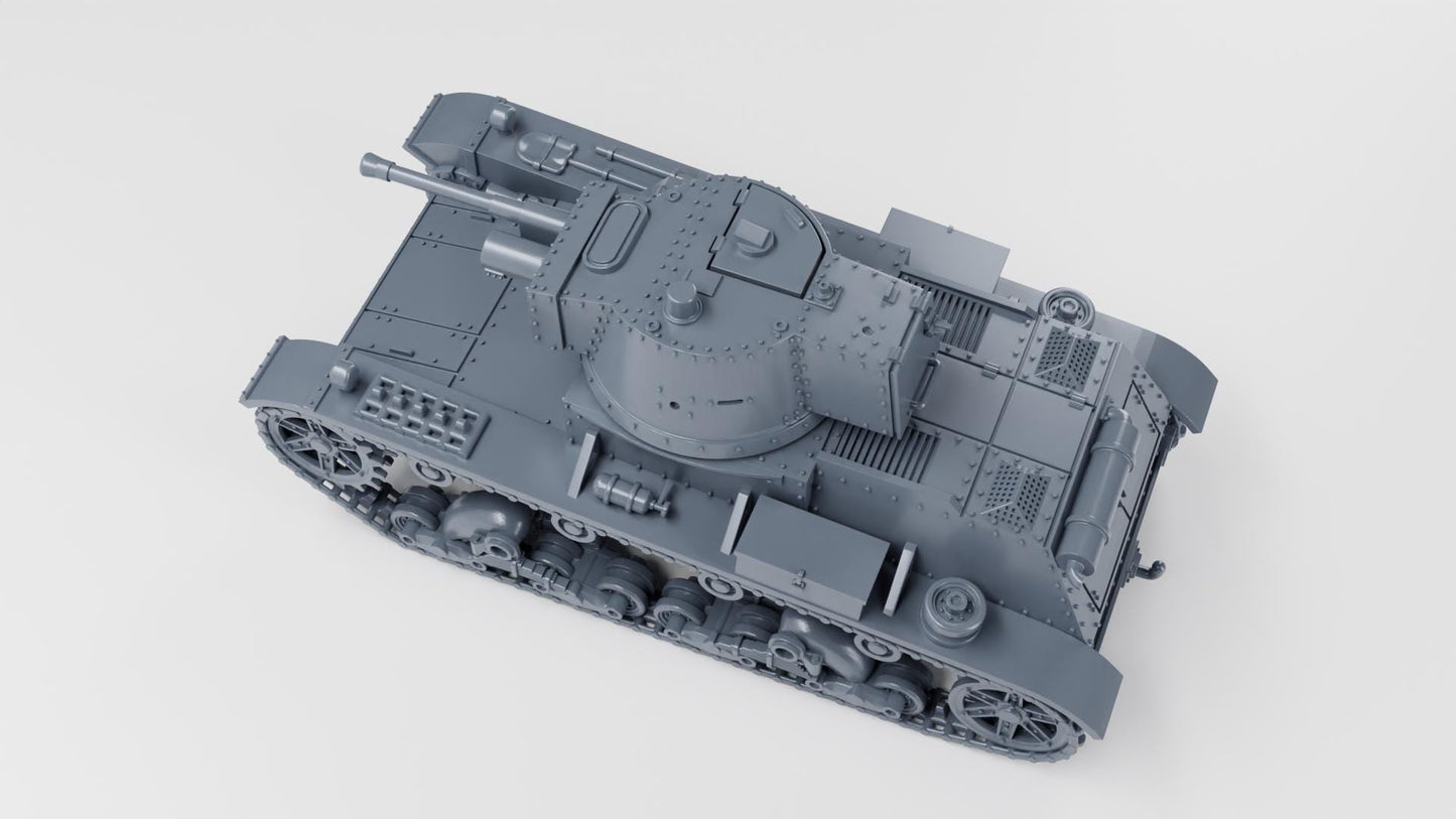 Bolt Action Battlegroup  Light Tank 7TP jw (single turret) (Poland WW2)