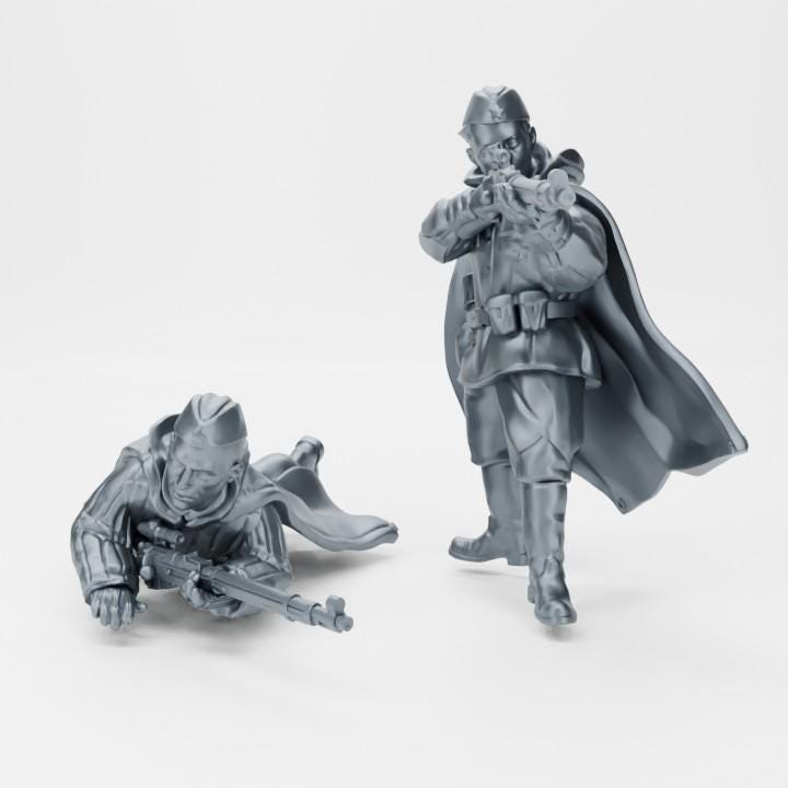 Soviet Sniper Team (late War Fall of Berlin)  (USSR) (Soviet, WW2) Various Scales BA