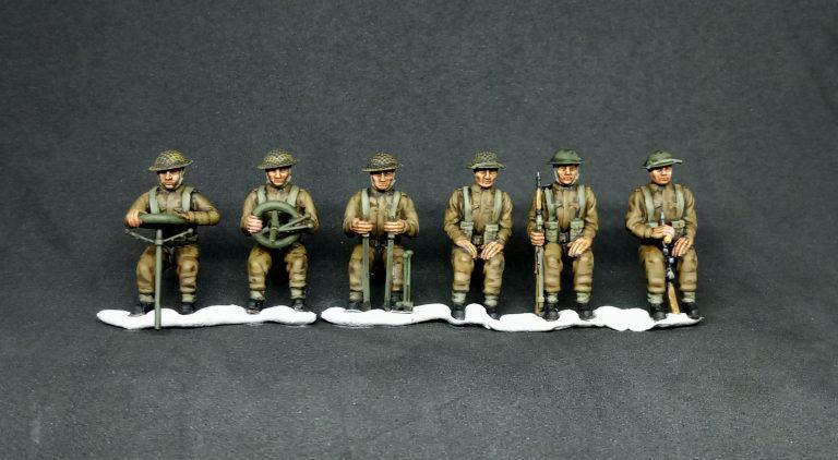 British Commonwealth generic drivers and passengers (6) | 3D Printed Miniatures in 1:56 Scale Various Scales