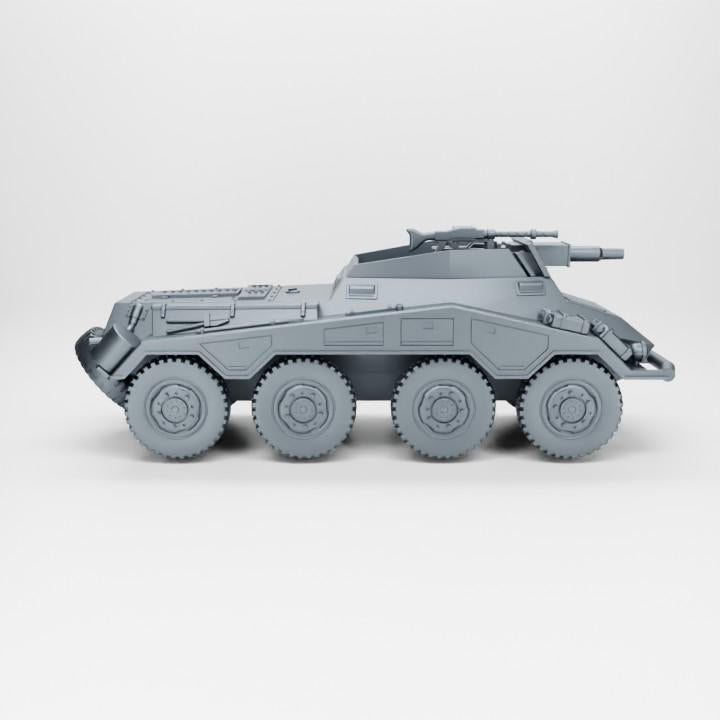 3D Printed Sd.Kfz.234-3 Stummel Model: 28mm WWII Wargaming