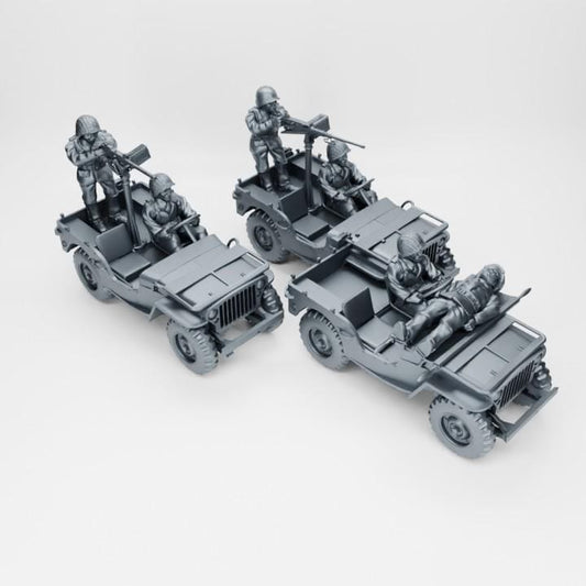 WW2 Jeep Willys 4x4 | 28mm 3D Printed Miniature