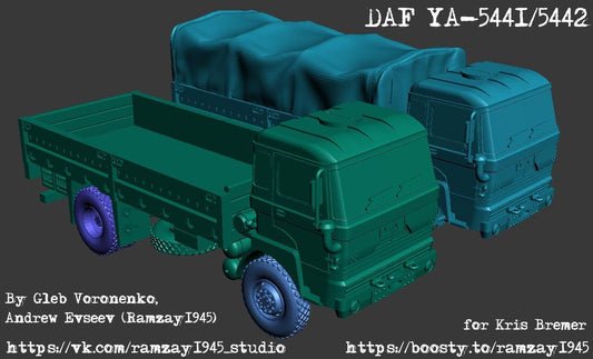 BA Battlegroup Daf Ya 5441-5442 Dutch Coldwar-military-truck (Dutch, Modern ) Various Scales Team Yankee