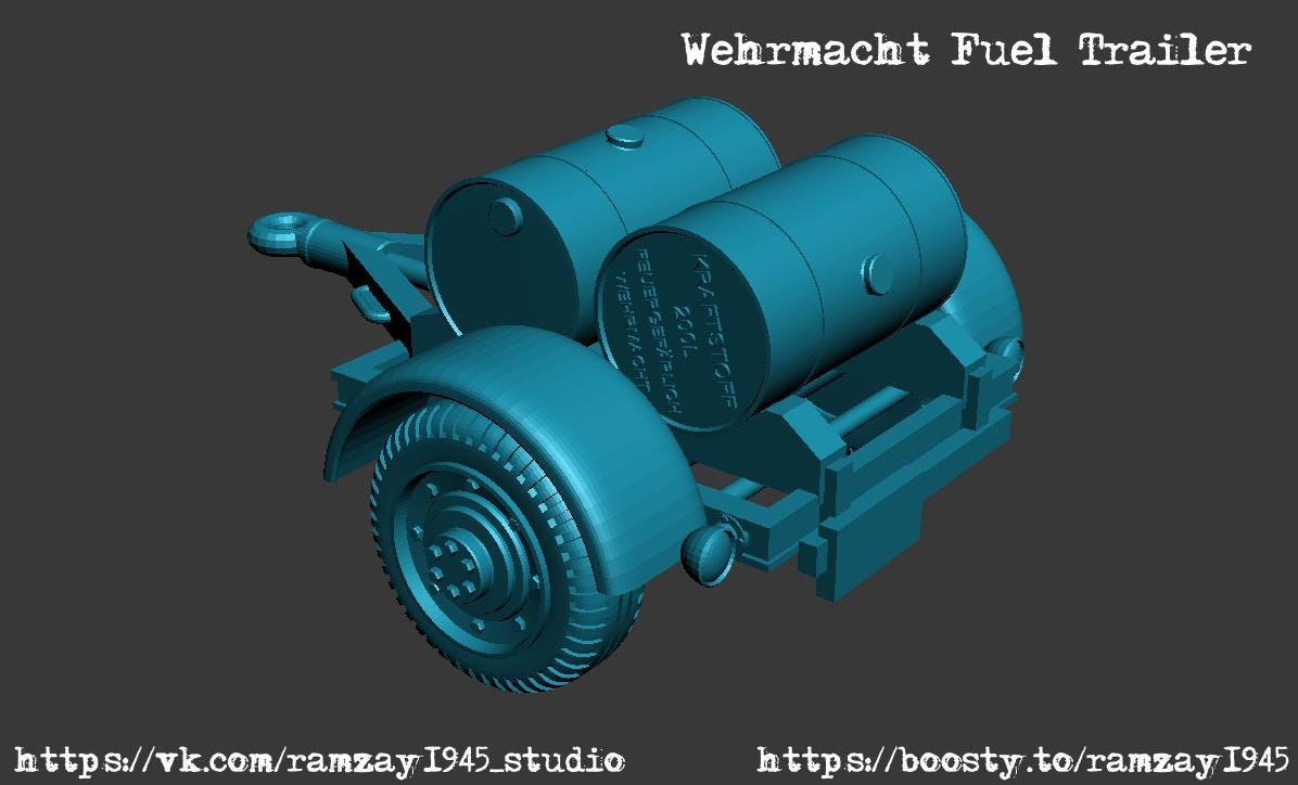 BA Battlegroup German-fuel-trailer (Germany , WW2) Various Scales