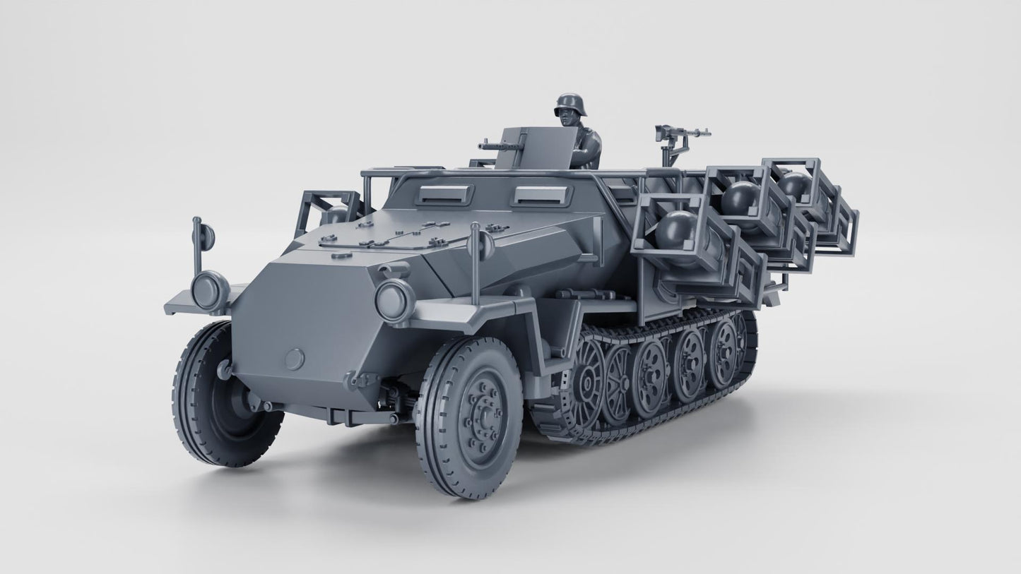 3D Printed Sd.Kfz.251 Stuka zu Fuss - 28mm WWII Wargame Model