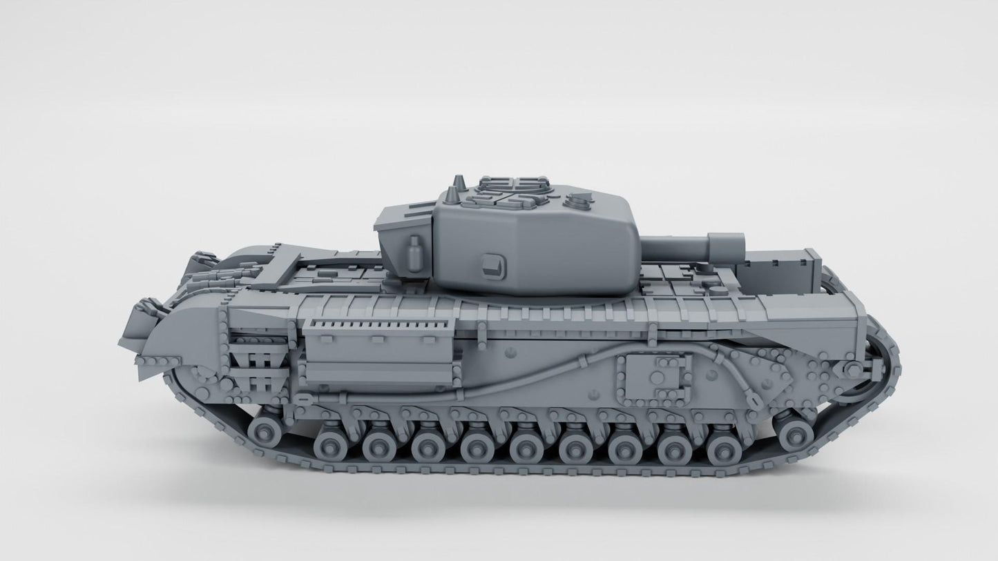 Bolt Action British Churchill MK IV 95mm Howitzer A.22 (Britain , WW2)