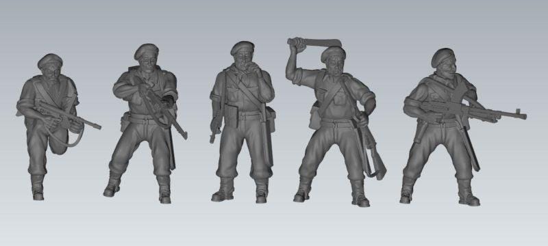Imperial Australian Independent Company Squad (9)  | 3D Printed Miniatures in 1:56 Scale Various Scales