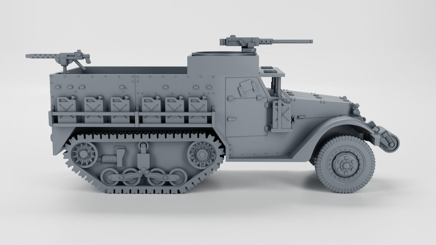 BA Battlegroup American M5 Halftrack (USA, WW2)  3D Printed Various Scales