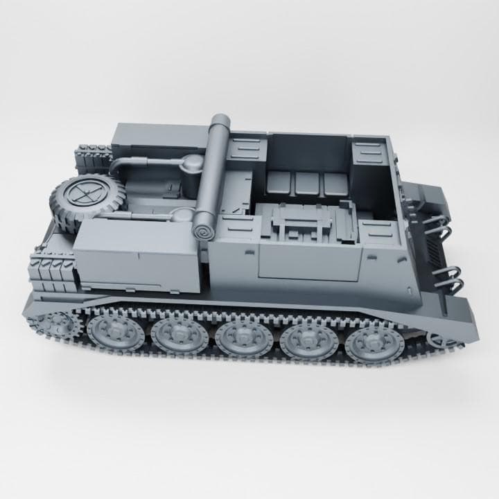 Crusader Gun Tractor – D-Day Variant | WWII British Artillery Tractor | High-Detail 3D Printed Resin Miniature (Multiple Scales)