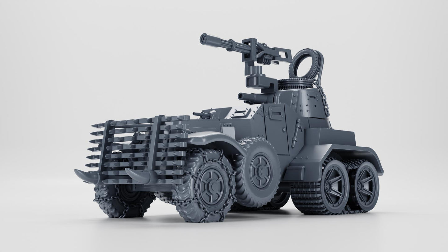 Armored car BA-10 (USSR, WW2) K47 Fallout Gaslands Weird War II 1-64