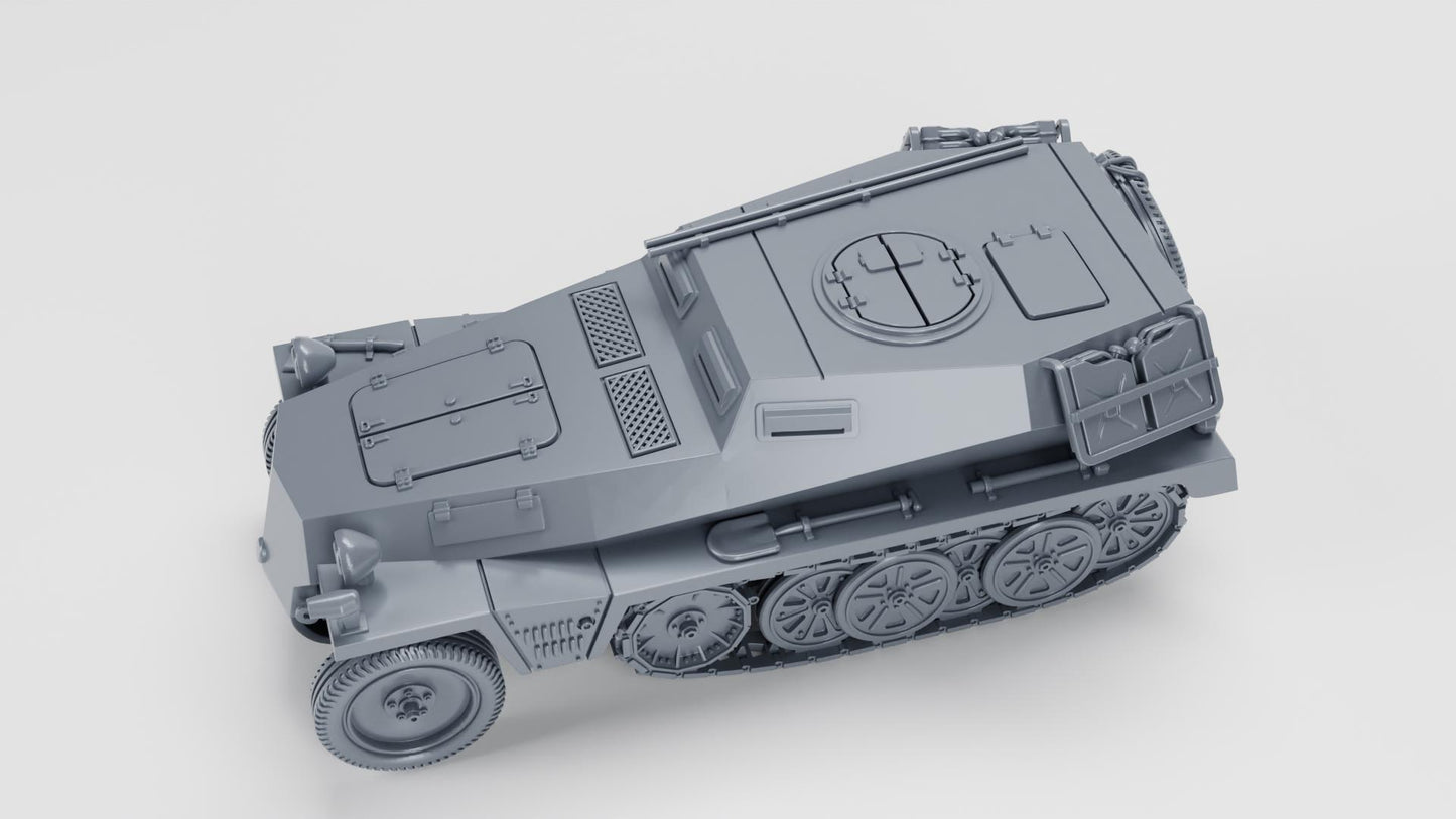 3D Printed WWII Sd.Kfz.253 Model - 28mm Tabletop Wargaming