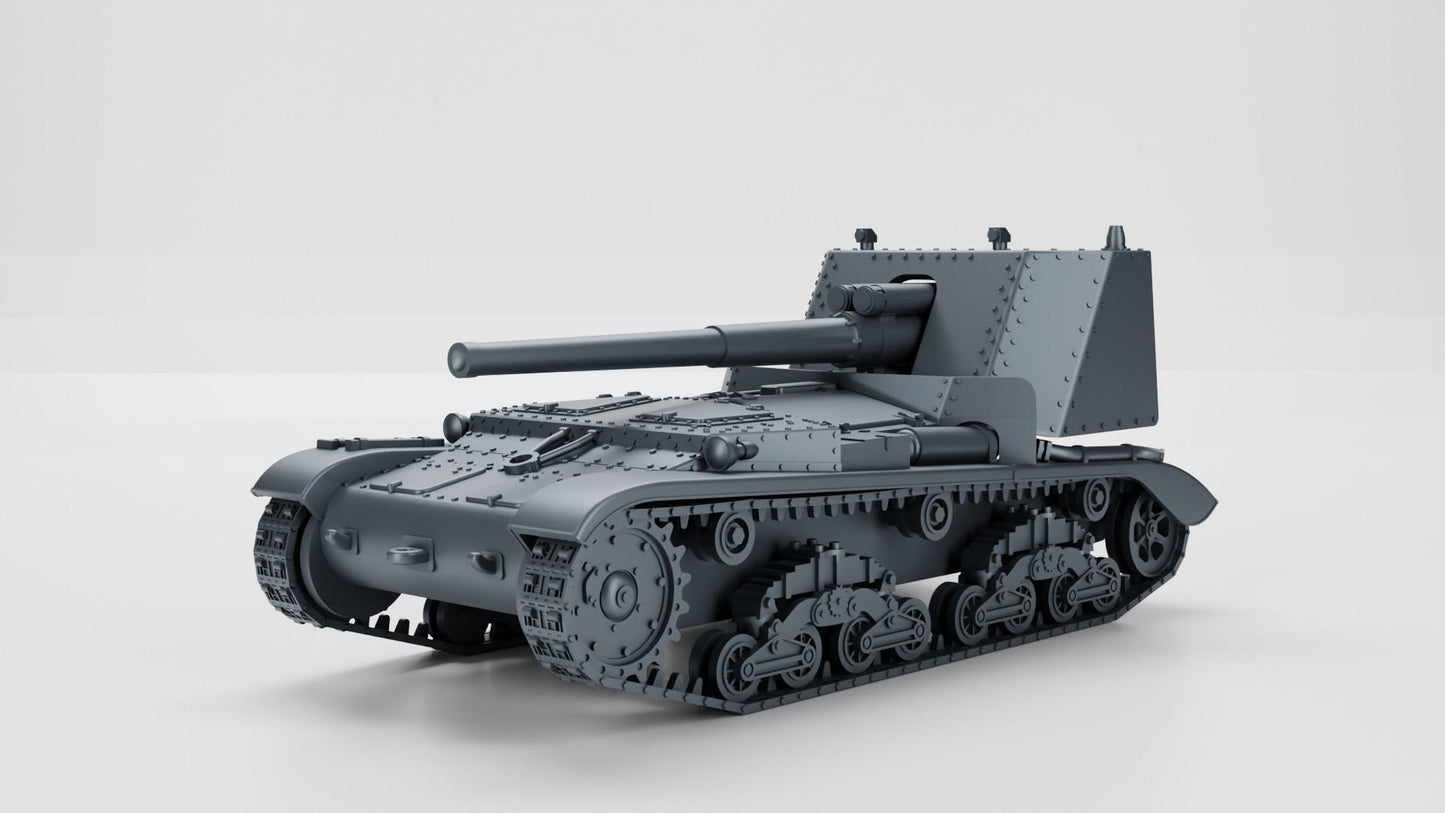 BA Battlegroup Italian Semovente da 90-53  (WW2 Italy ) 3D Printed Various Scales