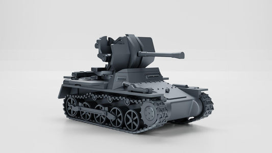 BA Battlegroup Flakpanzer I 2cm Gun (WW2 Germany) 3D Printed Various Scales