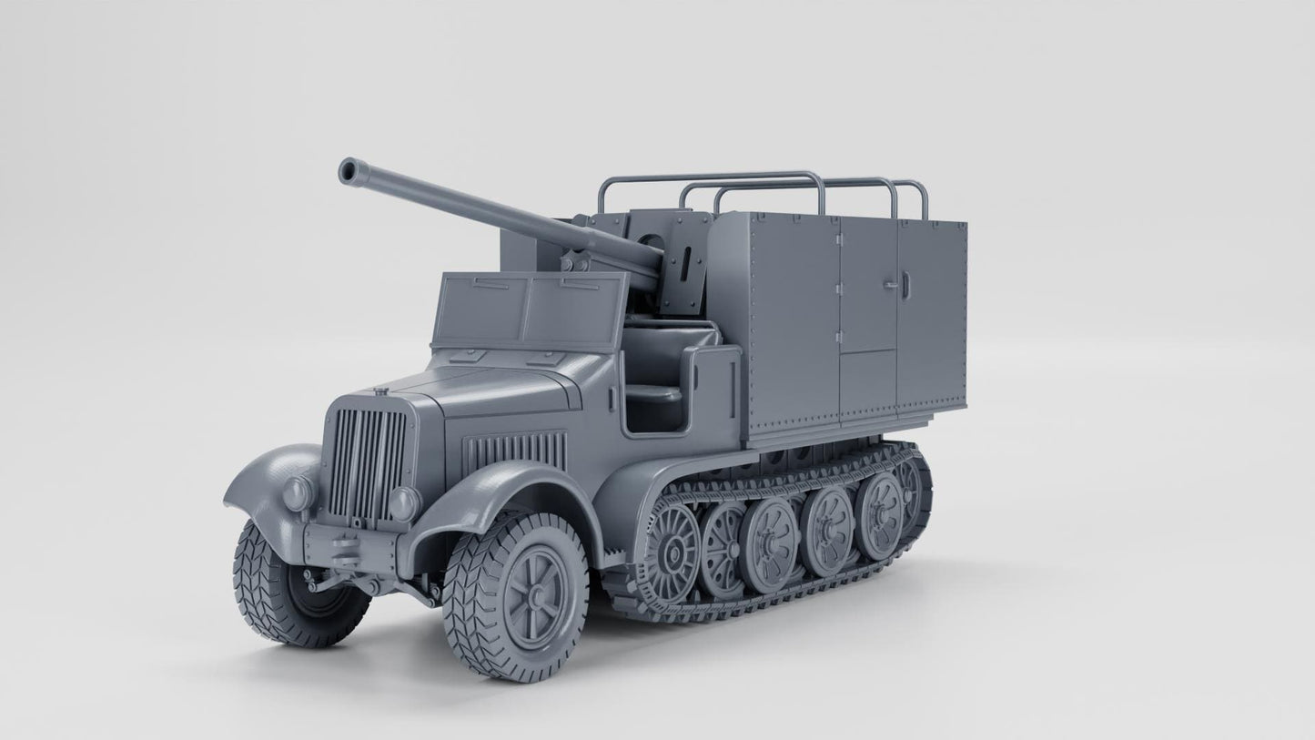 Sd.Kfz.6-3: WWII German 7.62cm Pak 36 (r) Resin Miniature