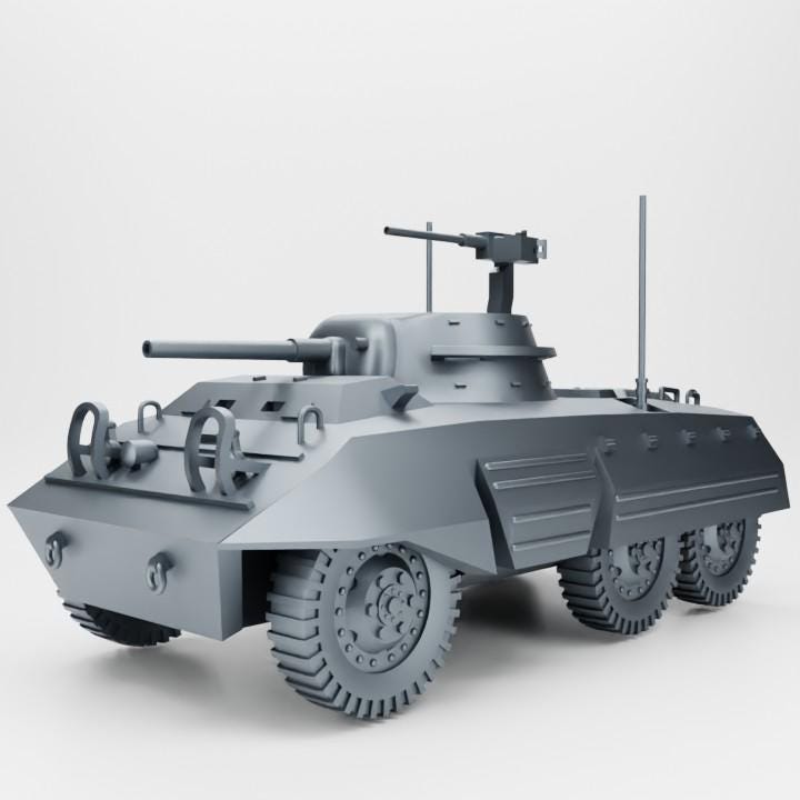 M8 Greyhound Armored Car - 3D Printed WWII US Recon Vehicle