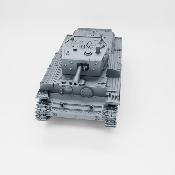 British Centaur Tank – 3D Printed WWII Resin Miniature