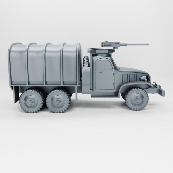 3D Printed CCKW Hard Top Truck – WWII Resin Miniature (Multiple Scales)