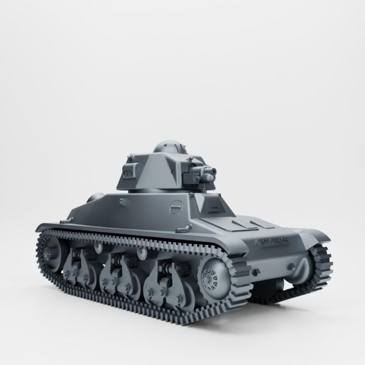Hotchkiss H35 French Tank – 3D Printed Resin Miniature (Multiple Scales)