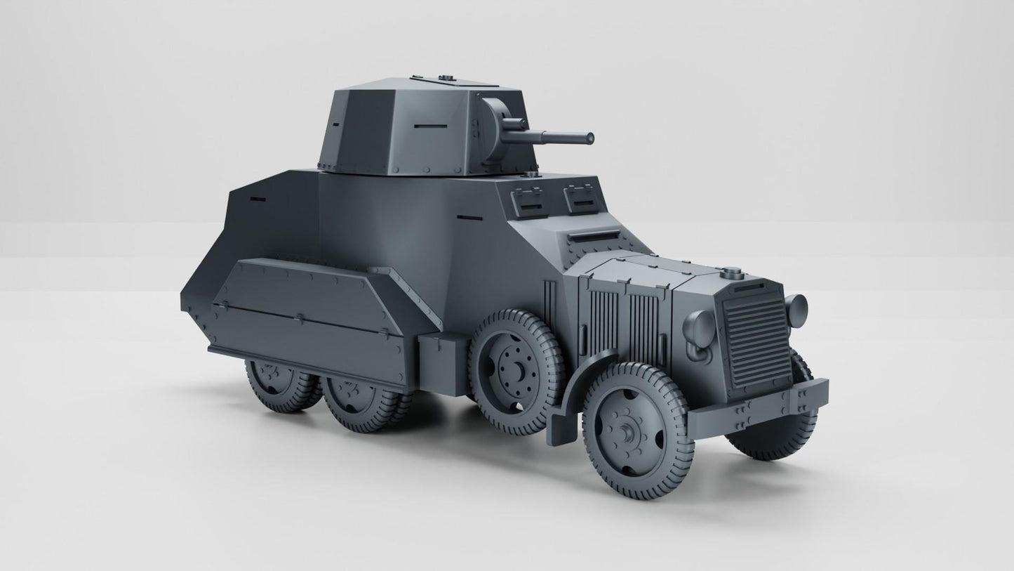 BA Battlegroup Armoured Car Autoblinda AB 611  (WW2 Italy ) 3D Printed Various Scales